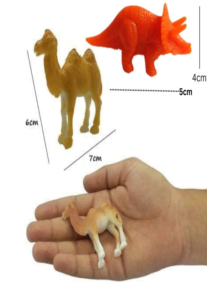 Mallexo 27Pcs Combo of Jungle & Dinosaur Animal Toys for Kids - Mix Animal Figures - Small Size Multicolor - Educational Forest Animal Set - Image 4